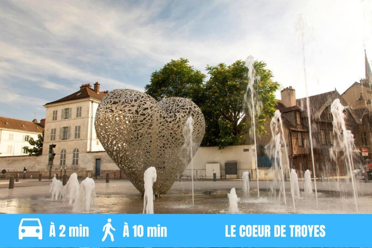 Апартаменты Joli Studio Meuble Tout Equipe Hyper Centre Wifi Труа Экстерьер фото